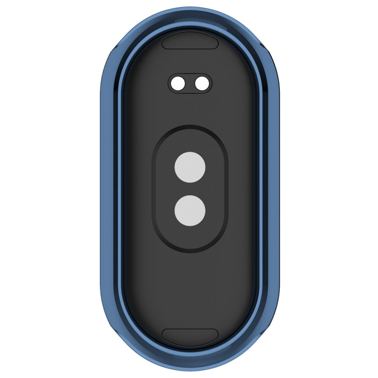 For Xiaomi Mi Band 8 / 9 Ceramic / 10 Ceramic Full Coverage TPU Electroplating Watch Protective Cover(Blue) - free shipping - PMC TechLife - Order now!