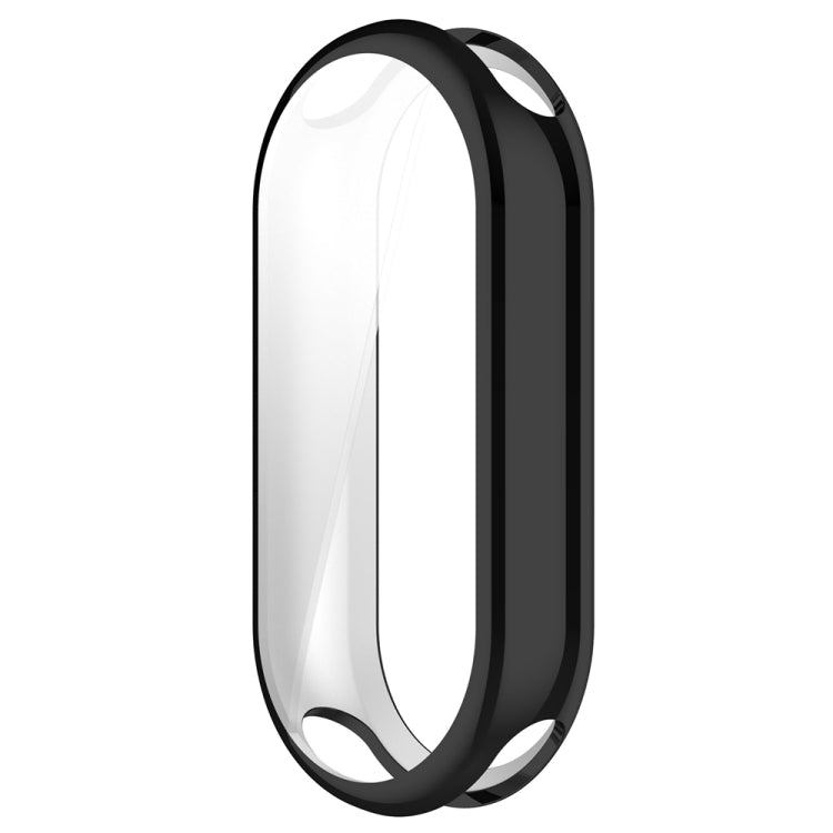 For Xiaomi Mi Band 8 Full Coverage TPU Electroplating Watch Protective Case(Black) - Watch Cases by PMC Jewellery | Online Shopping South Africa | PMC Jewellery