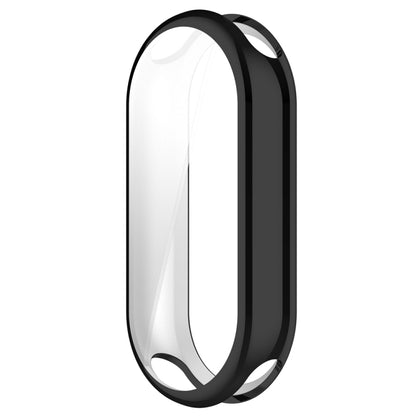 For Xiaomi Mi Band 8 Full Coverage TPU Electroplating Watch Protective Case(Black) - Watch Cases by PMC Jewellery | Online Shopping South Africa | PMC Jewellery