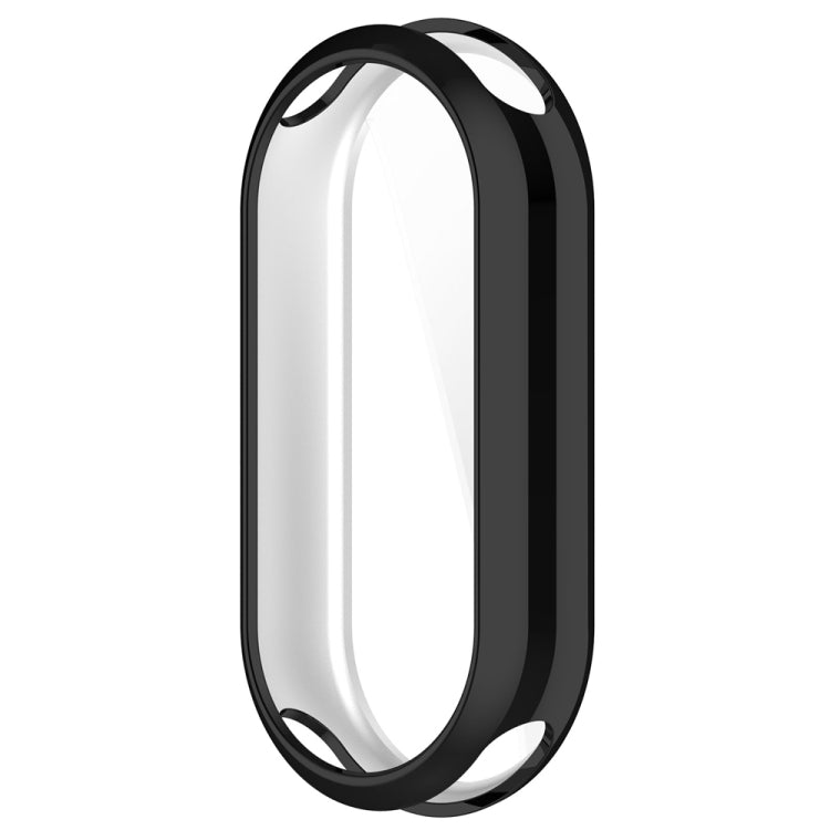 For Xiaomi Mi Band 8 Full Coverage TPU Electroplating Watch Protective Case(Black) - Watch Cases by PMC Jewellery | Online Shopping South Africa | PMC Jewellery