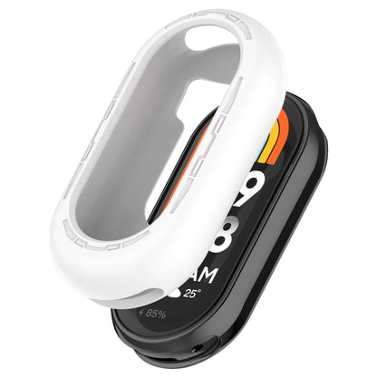 For Xiaomi Mi Band 8 Pure Color Silicone Watch Protective Case(White) - Watch Cases by PMC Jewellery | Online Shopping South Africa | PMC Jewellery