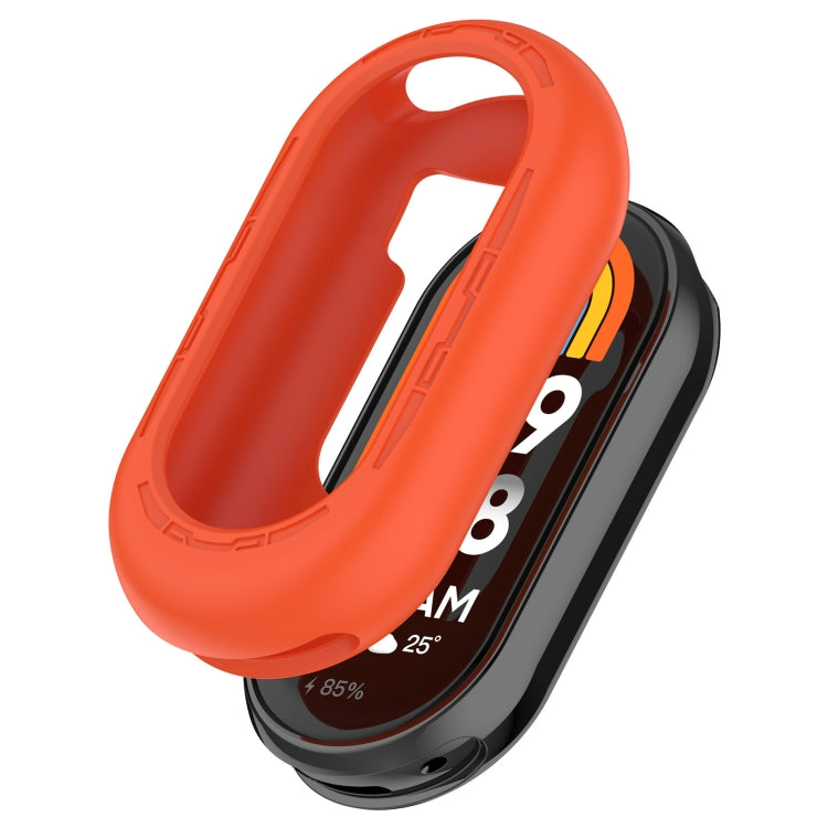 For Xiaomi Mi Band 8 Pure Color Silicone Watch Protective Case(Official Orange) - Watch Cases by PMC Jewellery | Online Shopping South Africa | PMC Jewellery