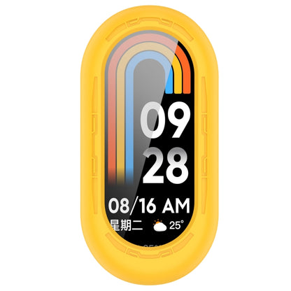 For Xiaomi Mi Band 8 Pure Color Silicone Watch Protective Case(Yellow) - Watch Cases by PMC Jewellery | Online Shopping South Africa | PMC Jewellery