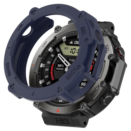 For Amazfit T-Rex Ultra Armor Hollow Watch Protective Case(Midnight Blue) - Watch Cases by PMC Jewellery | Online Shopping South Africa | PMC Jewellery | Buy Now Pay Later Mobicred