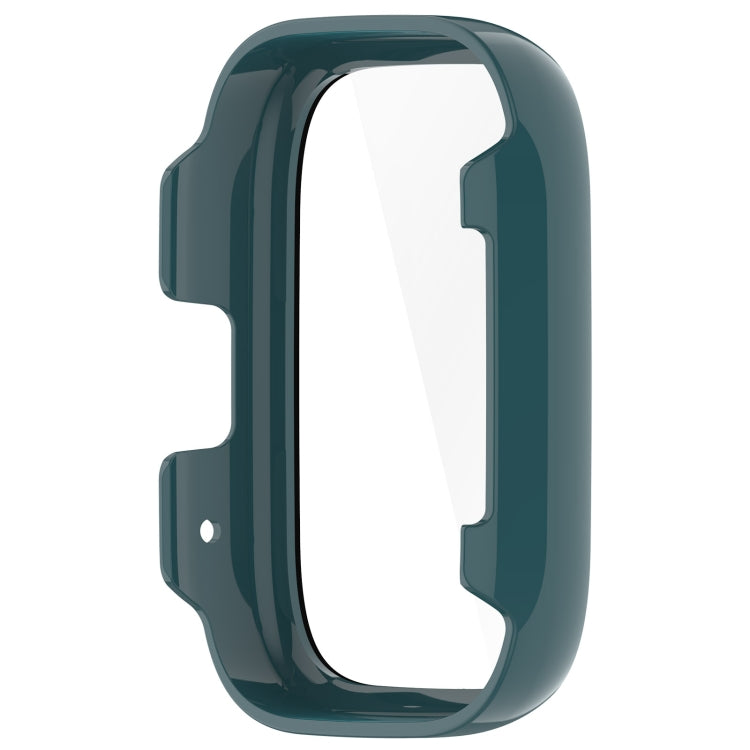For Redmi Watch 3 Lite PC + Tempered Film Integrated Watch Protective Case(Pine Green) - Watch Cases by PMC TechLife | Online Shopping South Africa | PMC TechLife | Buy Now Pay Later Mobicred