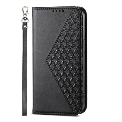 For Xiaomi Redmi Note 13 Pro 5G Cubic Grid Calf Texture Magnetic Leather Phone Case(Black) - Note 13 Pro Cases by PMC Jewellery | Online Shopping South Africa | PMC Jewellery | Buy Now Pay Later Mobicred