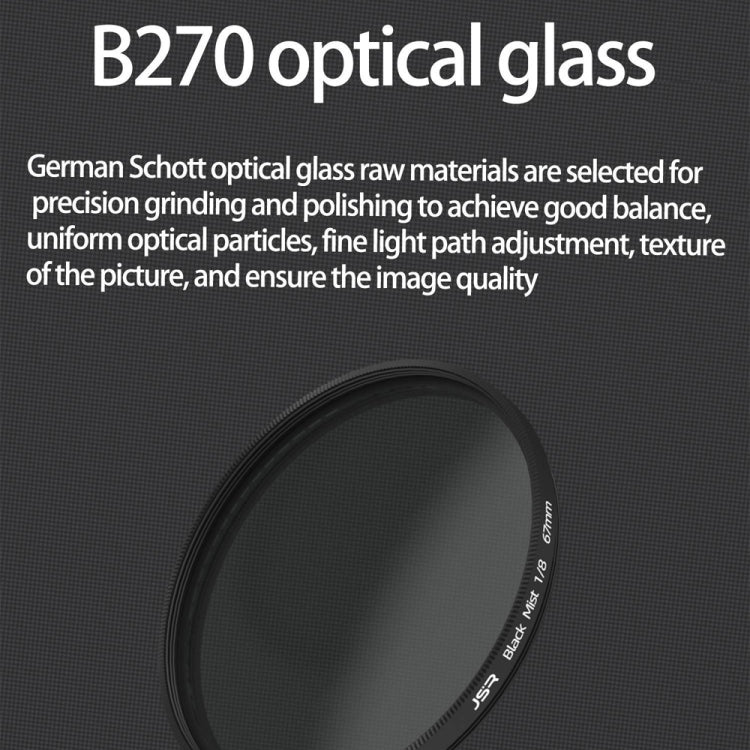 JSR Black Mist Filter Camera Lens Filter, Size:82mm(1/4 Filter) - free shipping - PMC TechLife - Order now!