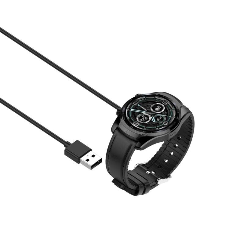 For Ticwatch Pro 5 Magnetic Cradle Charger USB Charging Cable, Lenght: 1m(Black) - Charger by PMC Jewellery | Online Shopping South Africa | PMC Jewellery | Buy Now Pay Later Mobicred