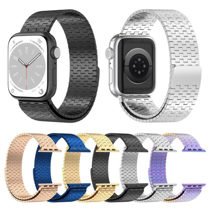 For Apple Watch Ultra 2 49mm Magnetic Buckle Stainless Steel Metal Watch Band(Colorful) - Watch Bands by PMC Jewellery | Online Shopping South Africa | PMC Jewellery | Buy Now Pay Later Mobicred