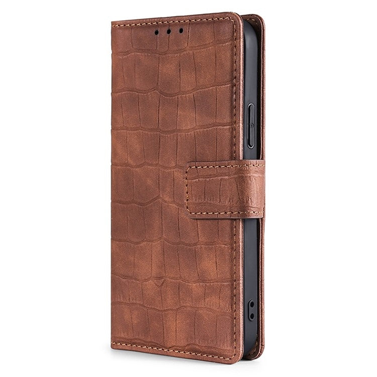 For Honor Magic6 Pro 5G Skin Feel Crocodile Magnetic Clasp Leather Phone Case(Brown) - Honor Cases by PMC Jewellery | Online Shopping South Africa | PMC Jewellery | Buy Now Pay Later Mobicred