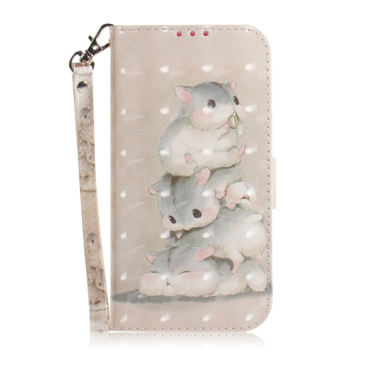 For Xiaomi Redmi Note 13 Pro 5G 3D Colored Horizontal Flip Leather Phone Case(Squirrels) - Note 13 Pro Cases by PMC Jewellery | Online Shopping South Africa | PMC Jewellery | Buy Now Pay Later Mobicred