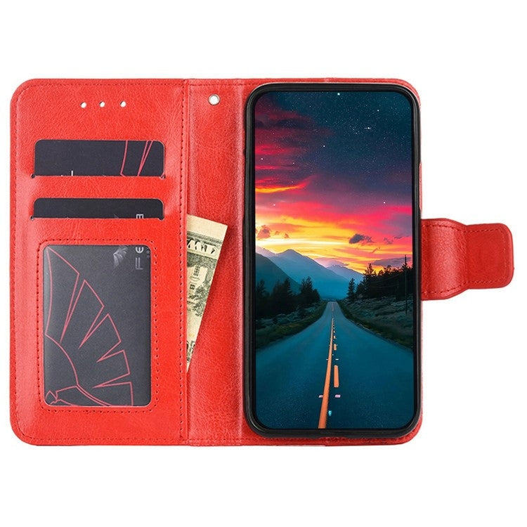 For Huawei Pura 70 5G Crystal Texture Leather Phone Case(Red) - Huawei Cases by PMC Jewellery | Online Shopping South Africa | PMC Jewellery | Buy Now Pay Later Mobicred