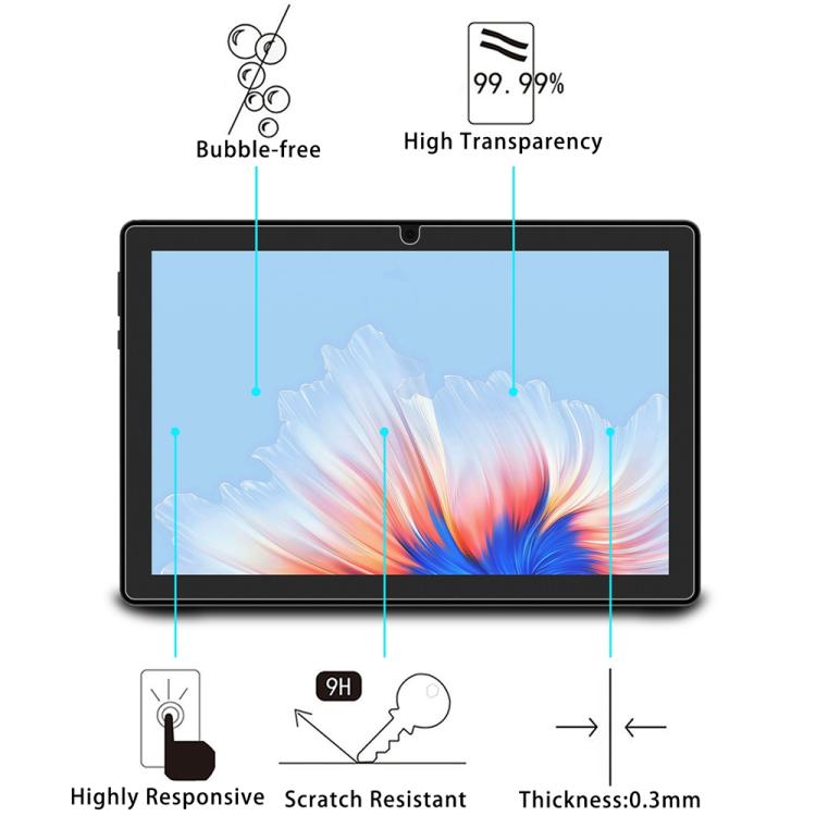 For Doogee U9 10.1 25pcs 9H 0.3mm Explosion-proof Tempered Glass Film - Others by PMC TechLife | Online Shopping South Africa | PMC TechLife | Buy Now Pay Later Mobicred