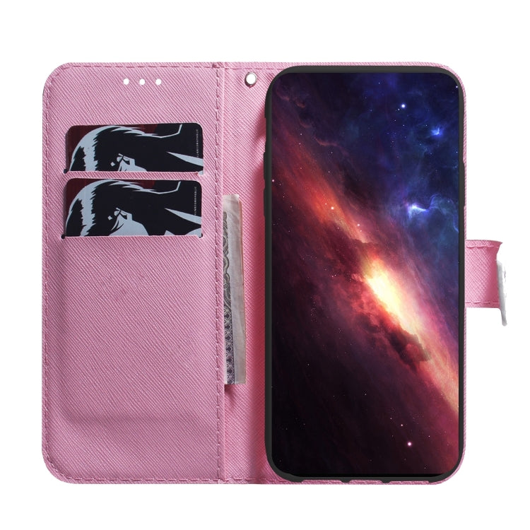 For iPhone 16 Pro Coloured Drawing Flip Leather Phone Case(Magnolia) - iPhone 16 Pro Cases by PMC Jewellery | Online Shopping South Africa | PMC Jewellery | Buy Now Pay Later Mobicred