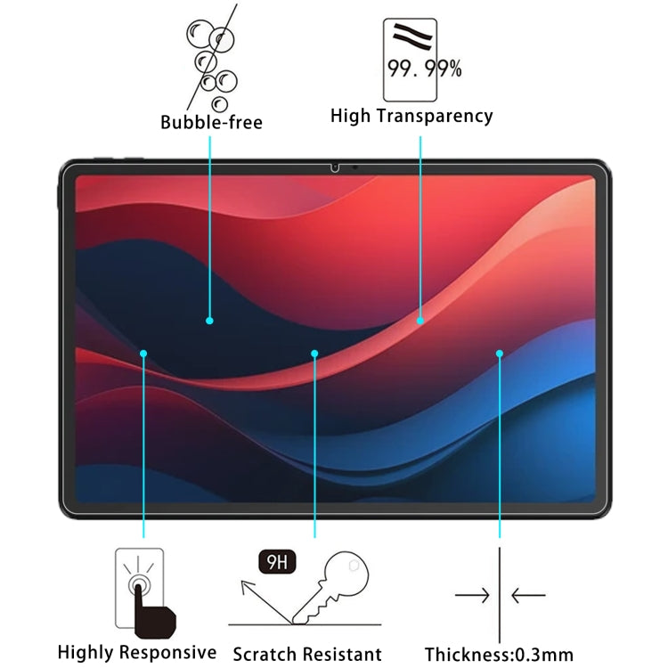 For Lenovo Xiaoxin 11 2024 2pcs 9H 0.3mm Explosion-proof Tempered Glass Film - Others by PMC Jewellery | Online Shopping South Africa | PMC Jewellery | Buy Now Pay Later Mobicred