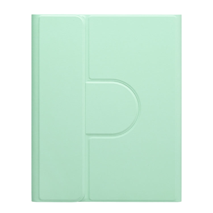 For iPad 10.2 2021 / Air 2019 Three-color Backlight White 360 Degree Rotatable Bluetooth Keyboard Leather Case(Mint Green) - free shipping - PMC TechLife - Order now!