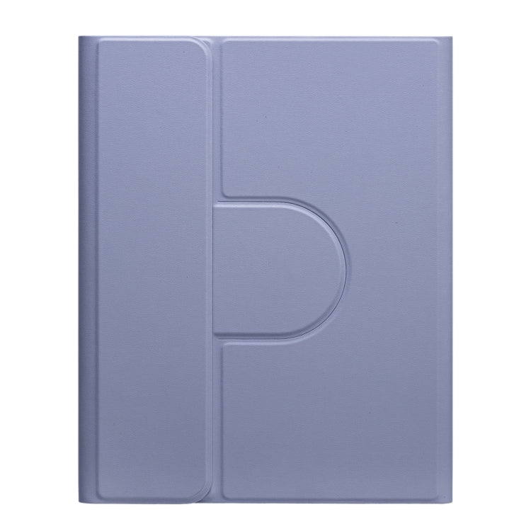 For iPad Air 2022 / iPad Pro 11 2021 Three-color Backlight Black 360 Degree Rotatable Bluetooth Keyboard Leather Case(Lavender Purple) - Universal by PMC TechLife | Online Shopping South Africa | PMC TechLife