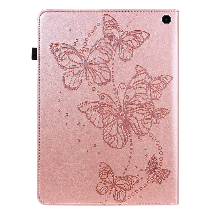 For Amazon Fire Max 11 Embossed Butterfly Pattern Leather Tablet Case(Pink) - Amazon by PMC TechLife | Online Shopping South Africa | PMC TechLife | Buy Now Pay Later Mobicred