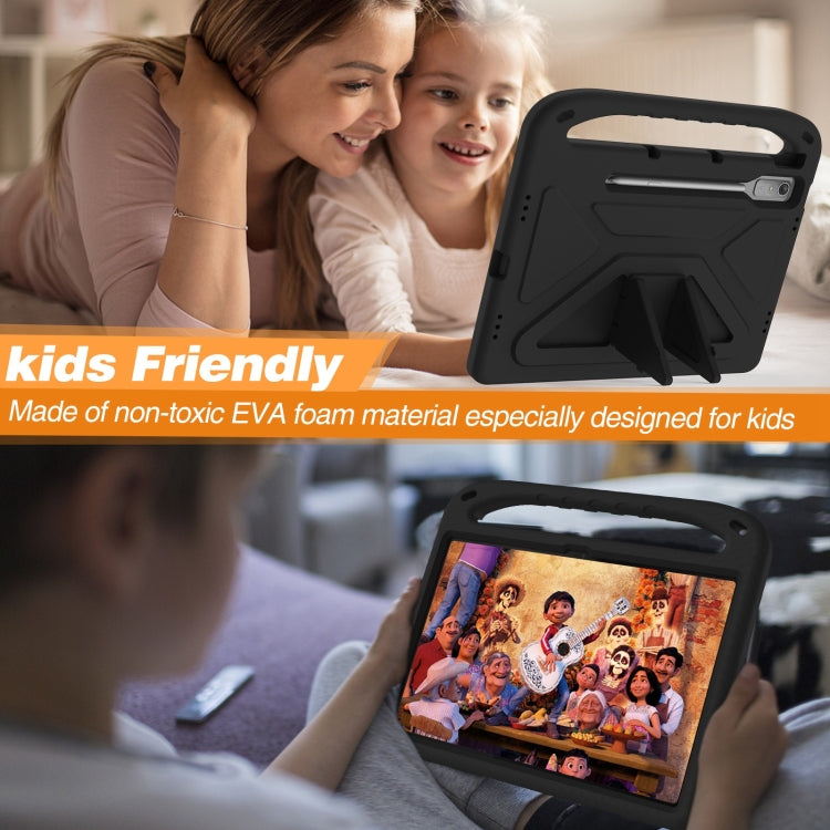 For Lenovo Tab P12 12.7 Handle Portable EVA Shockproof Tablet Case(Black) - Lenovo by PMC TechLife | Online Shopping South Africa | PMC TechLife | Buy Now Pay Later Mobicred