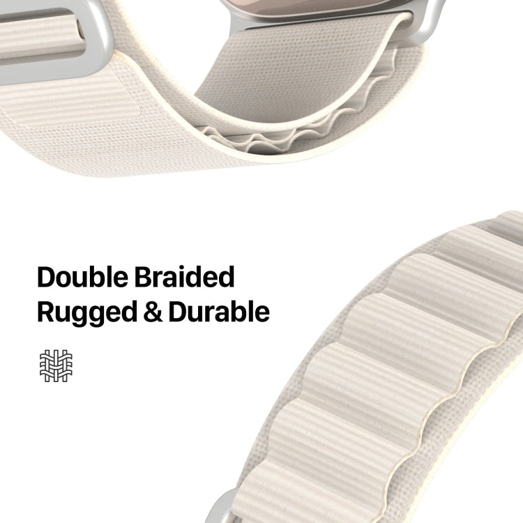 For Apple Watch Ultra 49mm DUX DUCIS GS Series Nylon Loop Watch Band(Starlight) - Watch Bands by DUX DUCIS | Online Shopping South Africa | PMC Jewellery | Buy Now Pay Later Mobicred