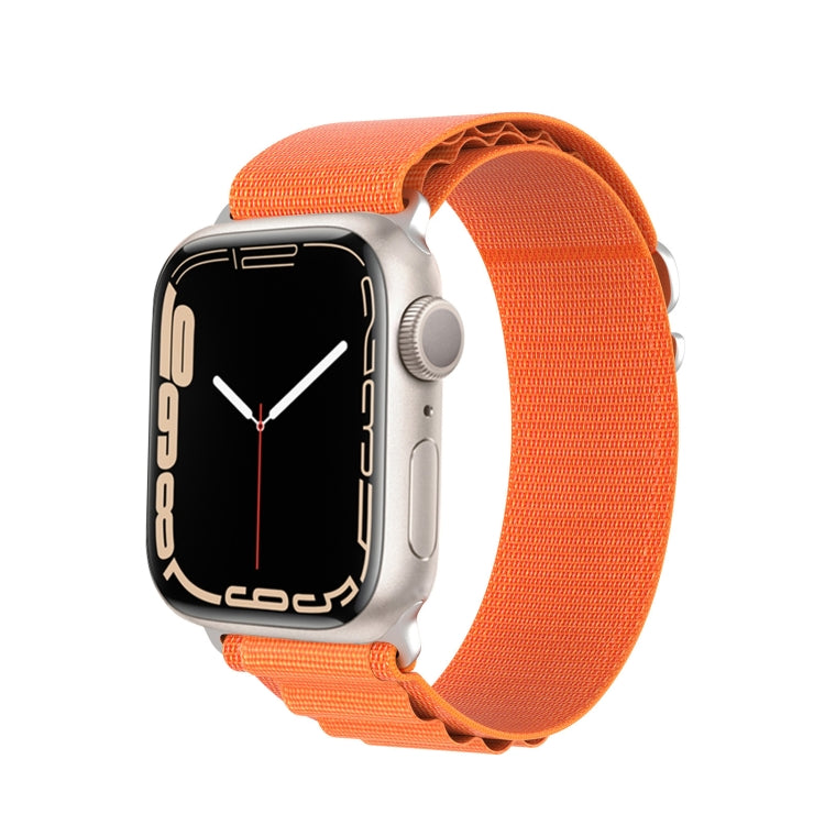 For Apple Watch SE 2022 40mm DUX DUCIS GS Series Nylon Loop Watch Band(Orange) - Watch Bands by DUX DUCIS | Online Shopping South Africa | PMC Jewellery | Buy Now Pay Later Mobicred