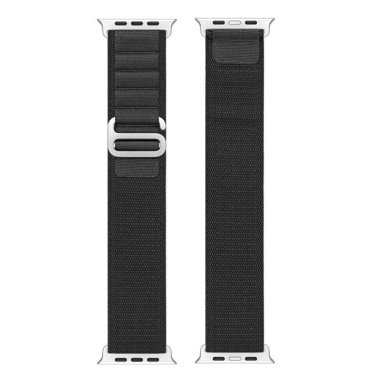 For Apple Watch SE 2022 44mm DUX DUCIS GS Series Nylon Loop Watch Band(Black) - Watch Bands by DUX DUCIS | Online Shopping South Africa | PMC Jewellery | Buy Now Pay Later Mobicred