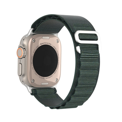 For Apple Watch Series 6 40mm DUX DUCIS GS Series Nylon Loop Watch Band(Green) - Watch Bands by DUX DUCIS | Online Shopping South Africa | PMC Jewellery | Buy Now Pay Later Mobicred