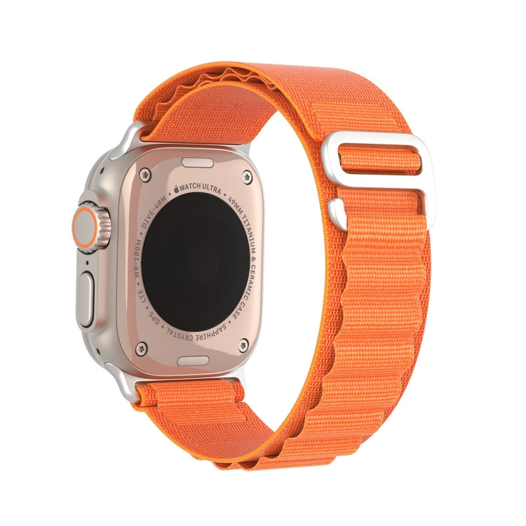 For Apple Watch Series 9 41mm DUX DUCIS GS Series Nylon Loop Watch Band(Orange) - Watch Bands by DUX DUCIS | Online Shopping South Africa | PMC Jewellery | Buy Now Pay Later Mobicred