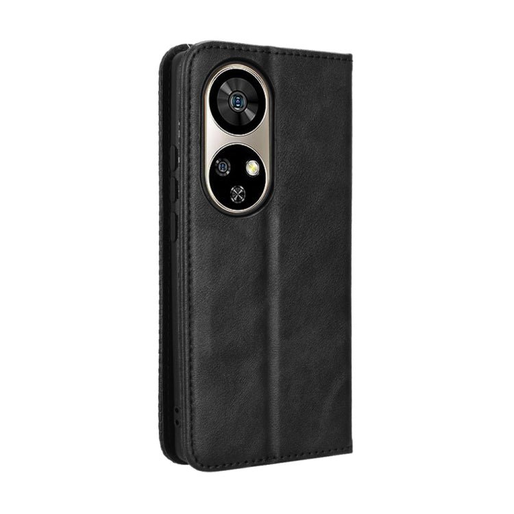 For Ulefone Note 17 Pro Magnetic Buckle Retro Texture Leather Phone Case(Black) - Ulefone Cases by PMC Jewellery | Online Shopping South Africa | PMC Jewellery | Buy Now Pay Later Mobicred