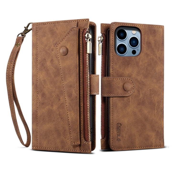 For iPhone 16 Pro ESEBLE Retro Frosted RFID Flip Leather Phone Case(Brown) - iPhone 16 Pro Cases by ESEBLE | Online Shopping South Africa | PMC Jewellery | Buy Now Pay Later Mobicred