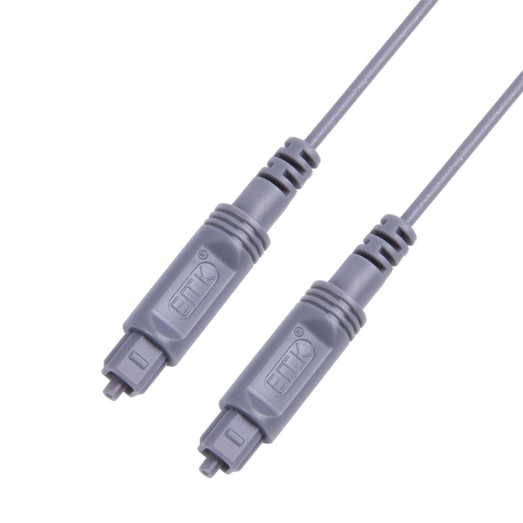 15m EMK OD2.2mm Digital Audio Optical Fiber Cable Plastic Speaker Balance Cable(Silver Grey) - Audio Optical Cables by EMK | Online Shopping South Africa | PMC Jewellery | Buy Now Pay Later Mobicred