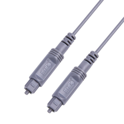 20m EMK OD2.2mm Digital Audio Optical Fiber Cable Plastic Speaker Balance Cable(Silver Grey) - Audio Optical Cables by EMK | Online Shopping South Africa | PMC Jewellery | Buy Now Pay Later Mobicred