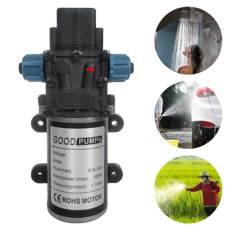 3215-YB DC48V 100W Smart Double Thread Positive Pump Diaphragm 8L Atomizing Spray Water Pump for Car Washing / Irrigation - Car washing supplies by PMC TechLife | Online Shopping South Africa | PMC TechLife | Buy Now Pay Later Mobicred