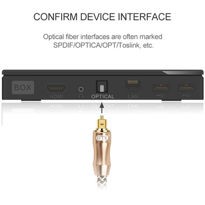 3m EMK OD6.0mm Gold-plated TV Digital Audio Optical Fiber Connecting Cable - Audio Optical Cables by EMK | Online Shopping South Africa | PMC Jewellery | Buy Now Pay Later Mobicred