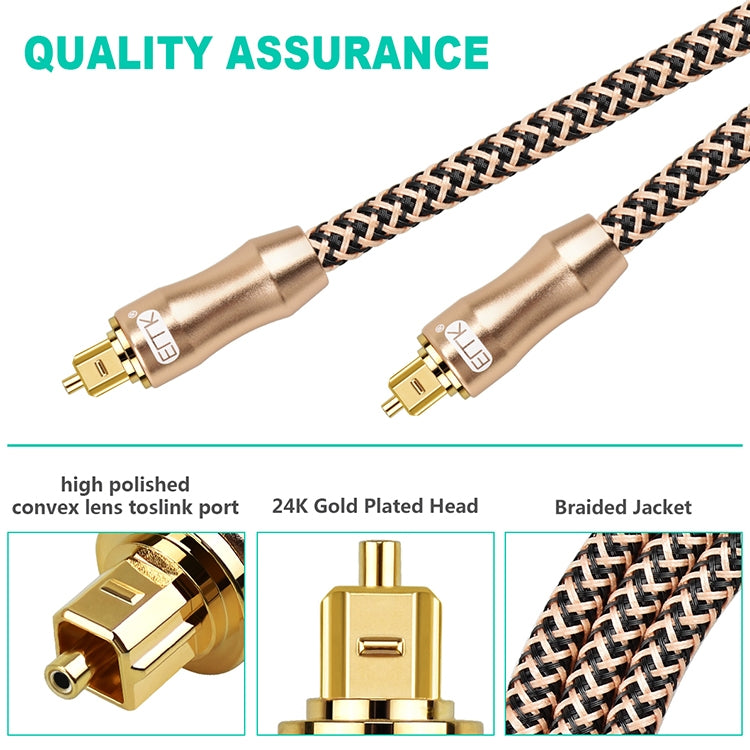 3m EMK OD6.0mm Gold-plated TV Digital Audio Optical Fiber Connecting Cable - Audio Optical Cables by EMK | Online Shopping South Africa | PMC Jewellery | Buy Now Pay Later Mobicred