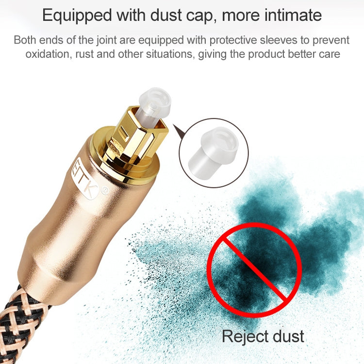 25m EMK OD6.0mm Gold-plated TV Digital Audio Optical Fiber Connecting Cable - free shipping - PMC Jewellery - Order now!