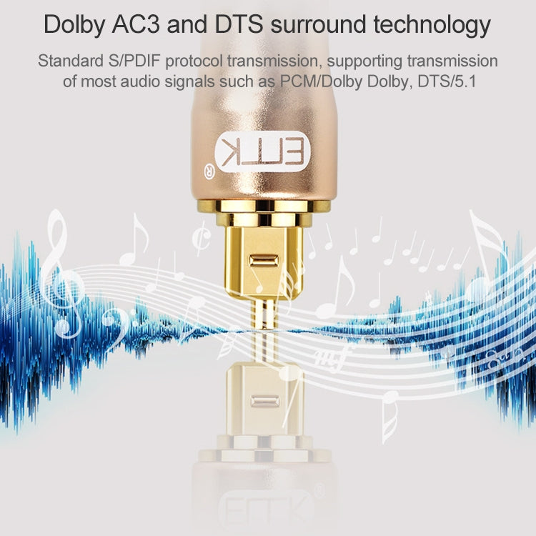 25m EMK OD6.0mm Gold-plated TV Digital Audio Optical Fiber Connecting Cable - free shipping - PMC Jewellery - Order now!