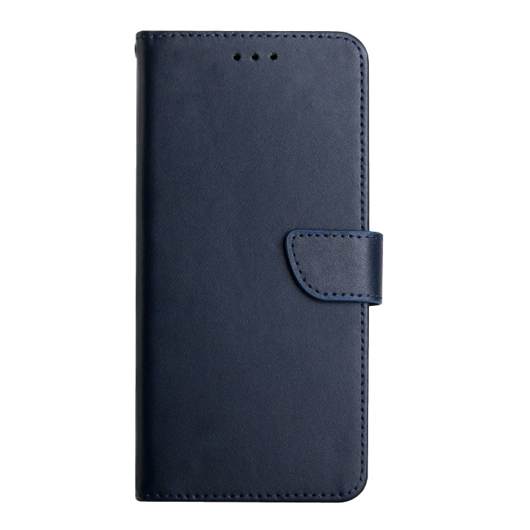 For Samsung Galaxy S24 5G HT02 Genuine Leather Fingerprint-proof Flip Phone Case(Blue) - Galaxy S24 5G Cases by PMC Jewellery | Online Shopping South Africa | PMC Jewellery | Buy Now Pay Later Mobicred