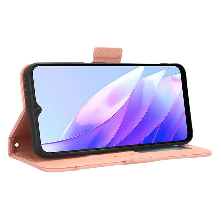 For Blackview A52 / A52 Pro Skin Feel Calf Texture Card Slots Leather Phone Case(Pink) - More Brand by PMC TechLife | Online Shopping South Africa | PMC TechLife