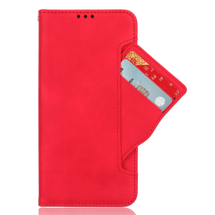 For Blackview A52 / A52 Pro Skin Feel Calf Texture Card Slots Leather Phone Case(Red) - More Brand by PMC TechLife | Online Shopping South Africa | PMC TechLife
