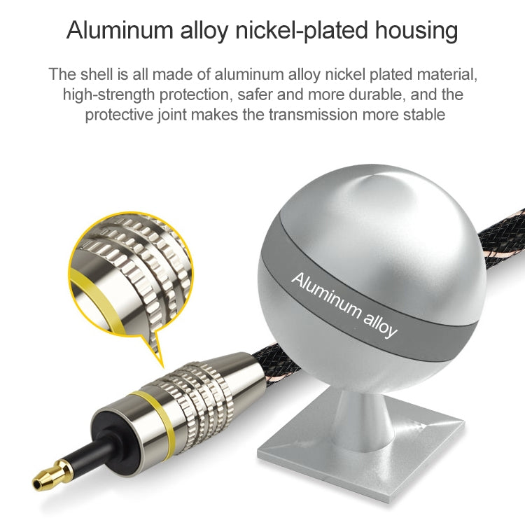 5m EMK OD6.0mm Square Port to Round Port Set-top Box Digital Audio Optical Fiber Connecting Cable - free shipping - PMC TechLife - Order now!