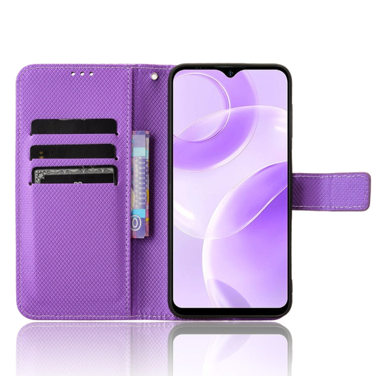 For Ulefone Note 15 Diamond Texture Leather Phone Case(Purple) - Ulefone Cases by PMC Jewellery | Online Shopping South Africa | PMC Jewellery | Buy Now Pay Later Mobicred