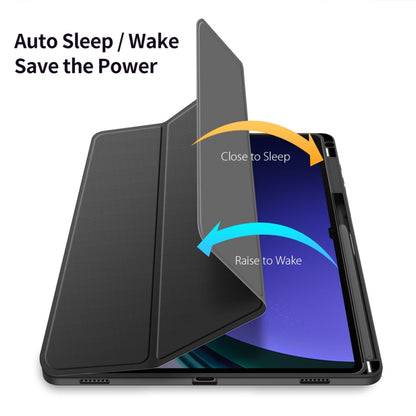 For Samsung Galaxy Tab S10+ DUX DUCIS TOBY Series Antiskid Leather Tablet Case with Sleep / Wake-up Function(Black) - Other Galaxy Tab PC by DUX DUCIS | Online Shopping South Africa | PMC Jewellery | Buy Now Pay Later Mobicred