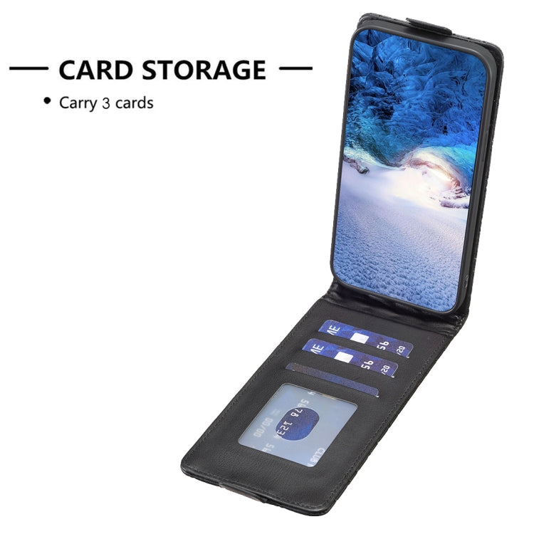 For iPhone 16 Plus Diamond Lattice Vertical Flip Leather Phone Case(Black) - iPhone 16 Plus Cases by PMC TechLife | Online Shopping South Africa | PMC TechLife | Buy Now Pay Later Mobicred