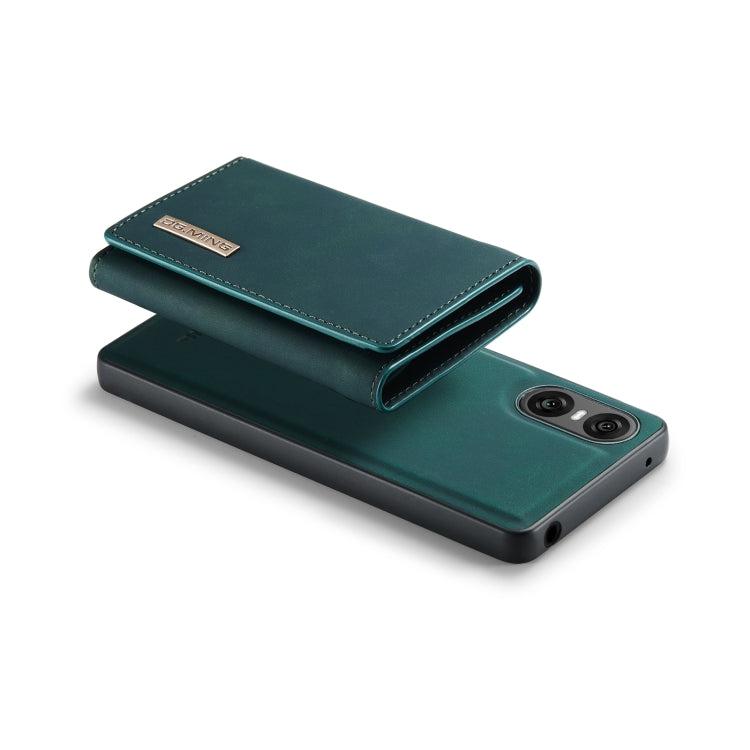 For Sony Xperia 10 VI DG.MING M1 Series 3-Fold Multi Card Wallet + Magnetic Phone Case(Green) - Sony Cases by DG.MING | Online Shopping South Africa | PMC TechLife | Buy Now Pay Later Mobicred