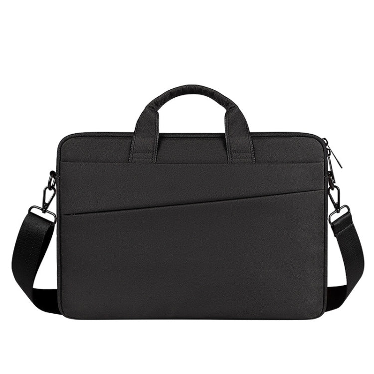 For 14.1 inch ST01S Waterproof Oxford Laptop Diagonal Shoulder Handbag(Black) - 13.3 inch by PMC Jewellery | Online Shopping South Africa | PMC Jewellery | Buy Now Pay Later Mobicred