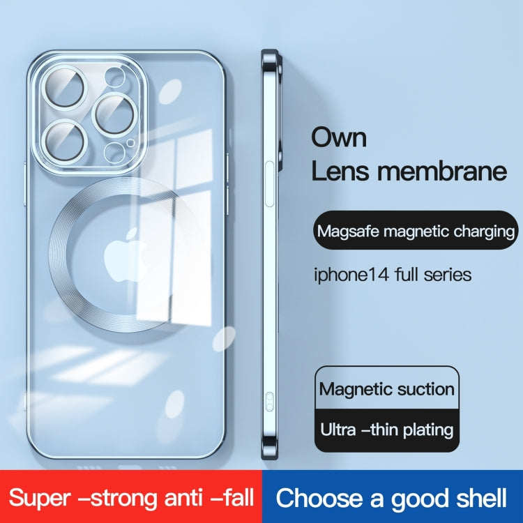 For iPhone 15 Pro Lens Protector MagSafe Electroplated Phone Case(Silver) - iPhone 15 Pro Cases by PMC TechLife | Online Shopping South Africa | PMC TechLife