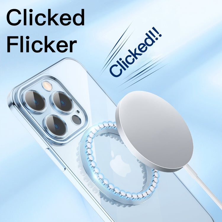 For iPhone 15 Pro Lens Protector MagSafe Electroplated Phone Case(Silver) - iPhone 15 Pro Cases by PMC TechLife | Online Shopping South Africa | PMC TechLife
