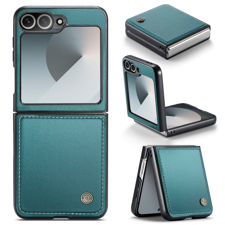 For Samsung Galaxy Z Flip6 5G CaseMe 023 Butterfly Buckle Litchi Texture RFID Anti-theft Leather Phone Case(Pearly Blue) - Galaxy Z Flip6 5G Cases by CaseMe | Online Shopping South Africa | PMC Jewellery | Buy Now Pay Later Mobicred