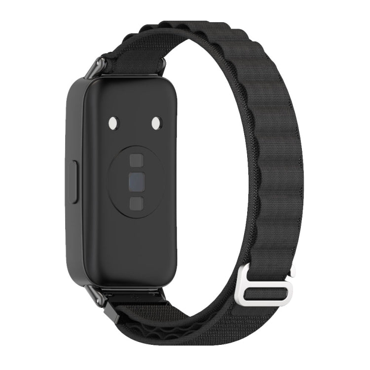 For Huawei Band 8 Mijobs Nylon Breathable Watch Band(Black) - Watch Bands by MIJOBS | Online Shopping South Africa | PMC Jewellery
